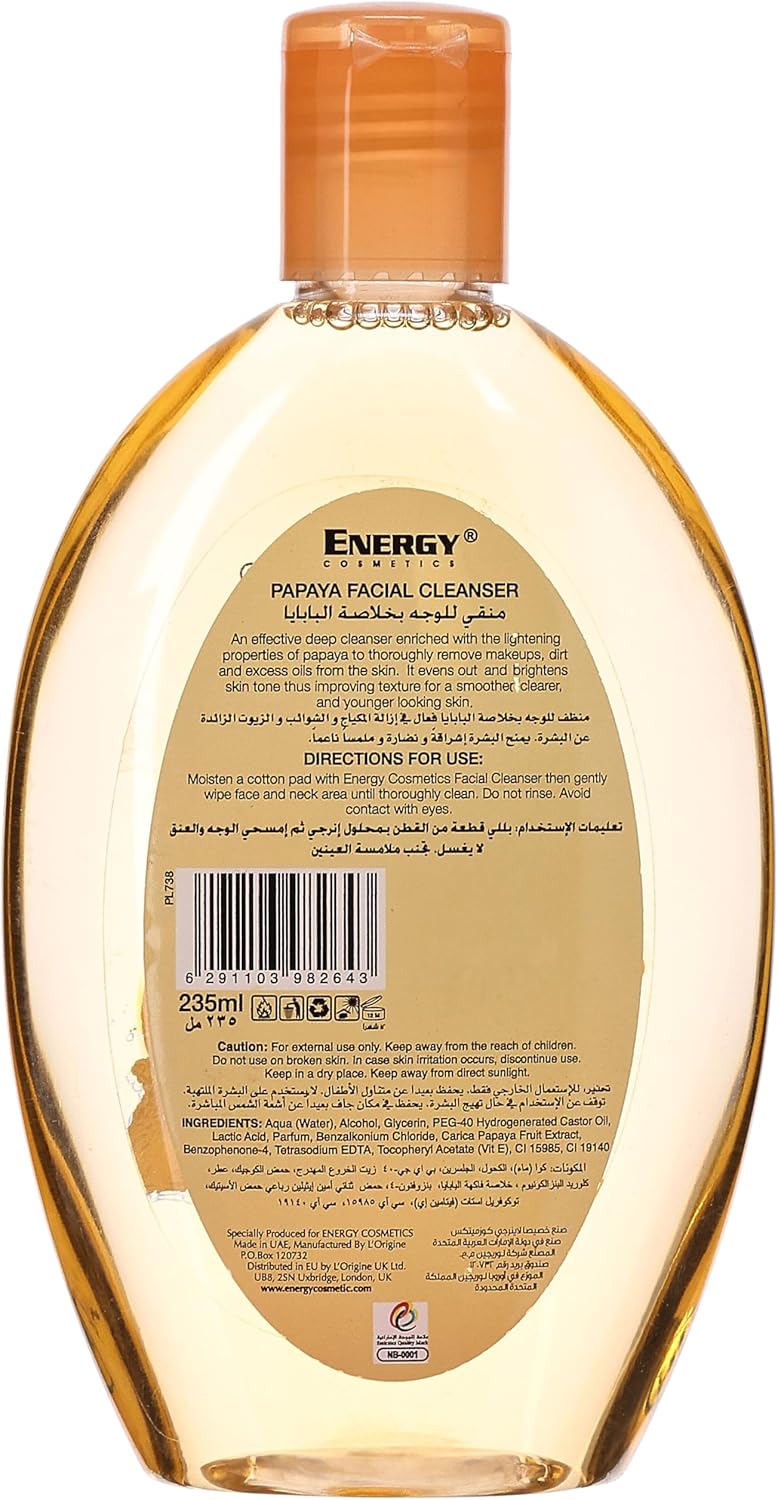 ENERGY PAPAYA FACIAL CLEANSERS 235ML 1