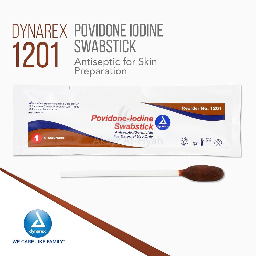 PRIME POVIDONE IODINE SWABS STICK 50'S 1
