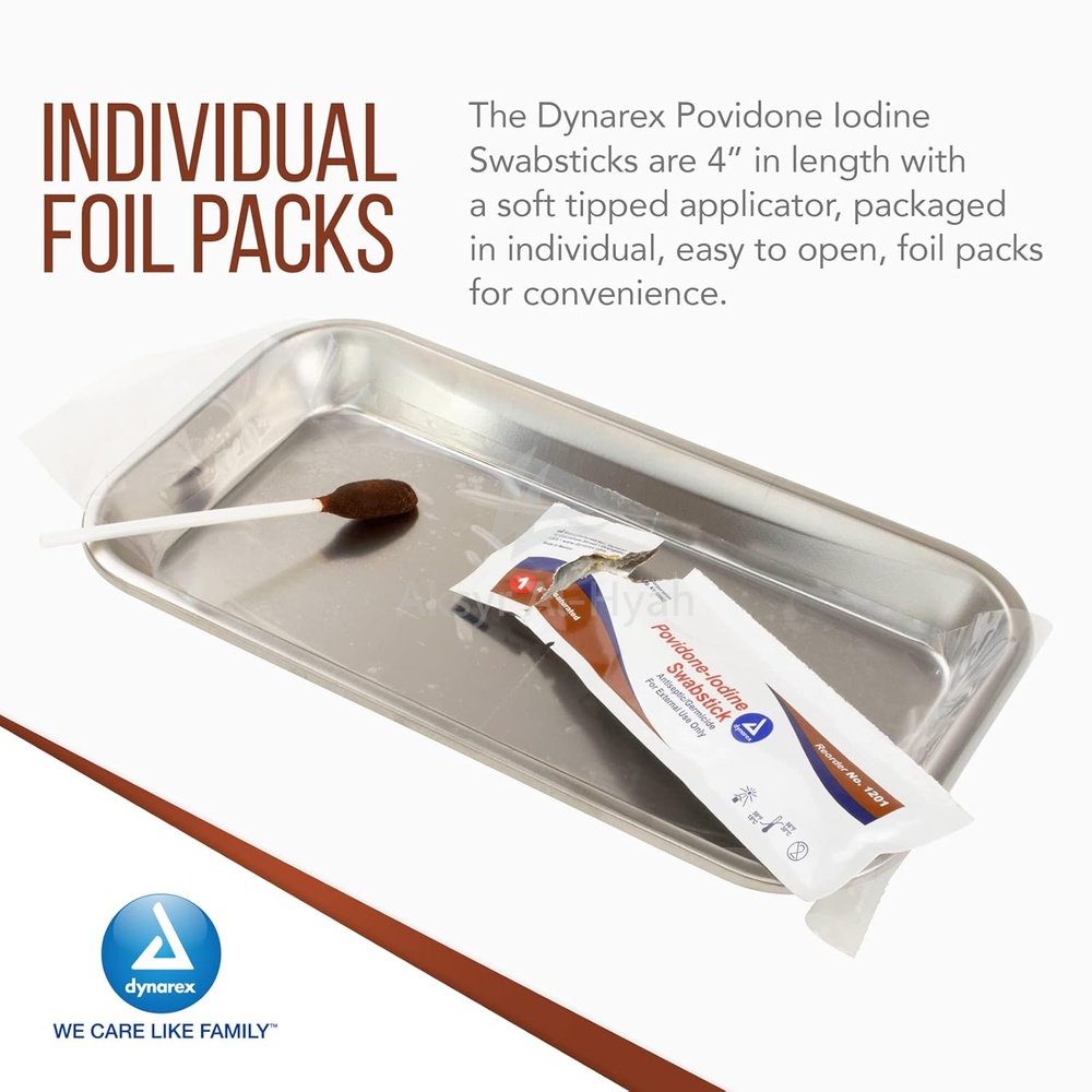 PRIME POVIDONE IODINE SWABS STICK 50'S 3