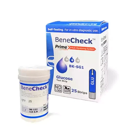 BENECHECK GLUCOSE STRIPS 25'S 1