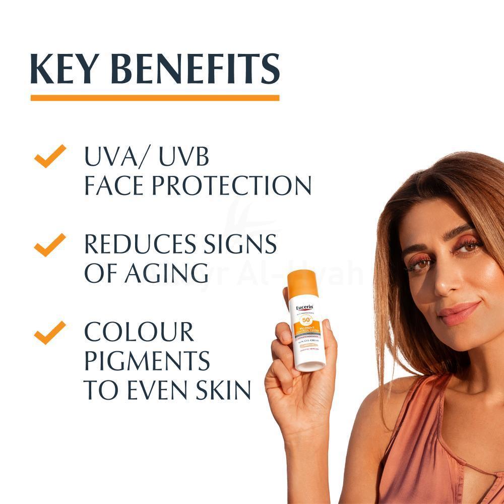 EUCERIN SPF50+ SUN TINTED CREAM 50ML#69775 2