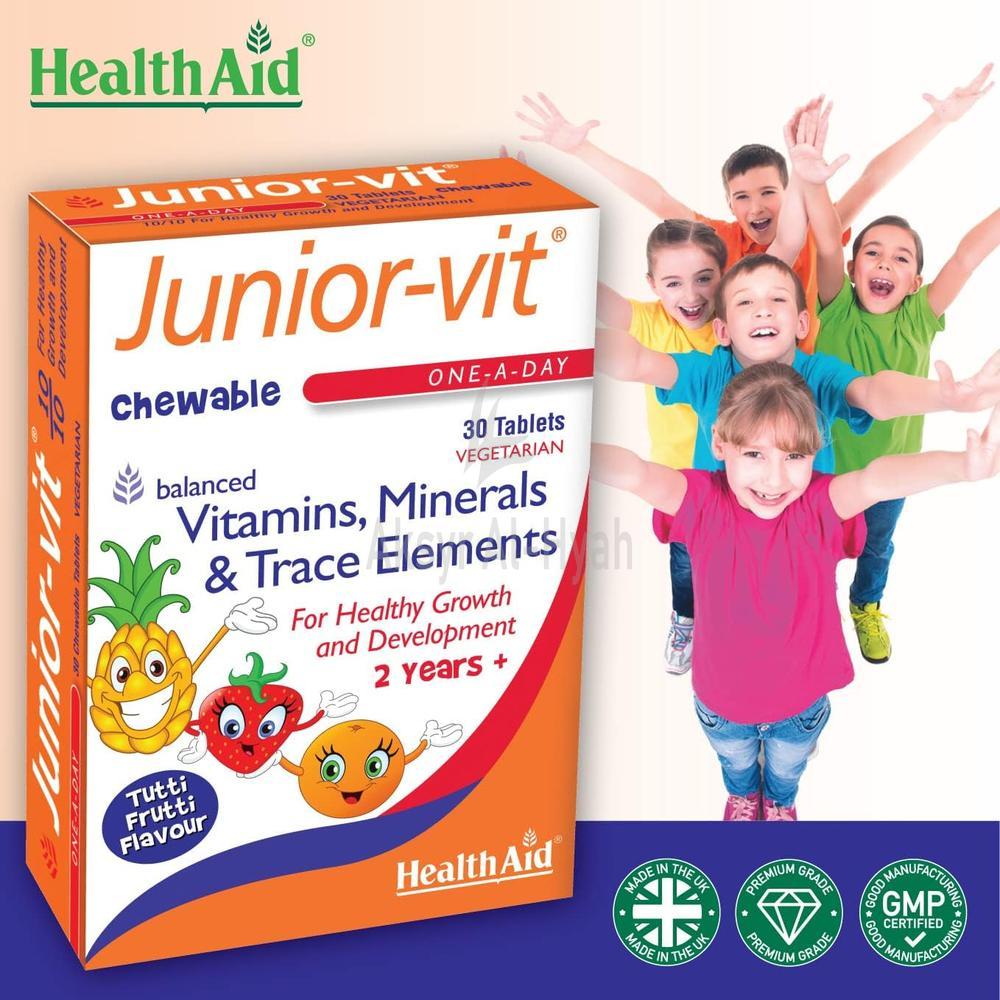 H/AID JUNIOR-VIT CHEWABLE TAB 30'S 2
