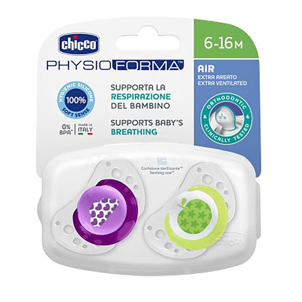 CHICCO PHYSIO AIR 6-16M SIL.SOOTHER 2'S#7503221