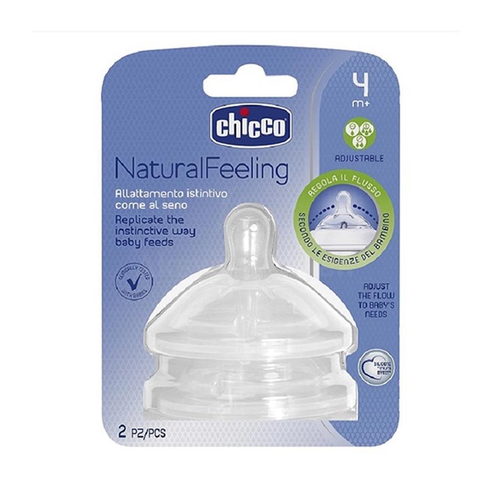 CHICCO NAT.FEELING STEP UP 4M+ NIPPLE 2'S #810352