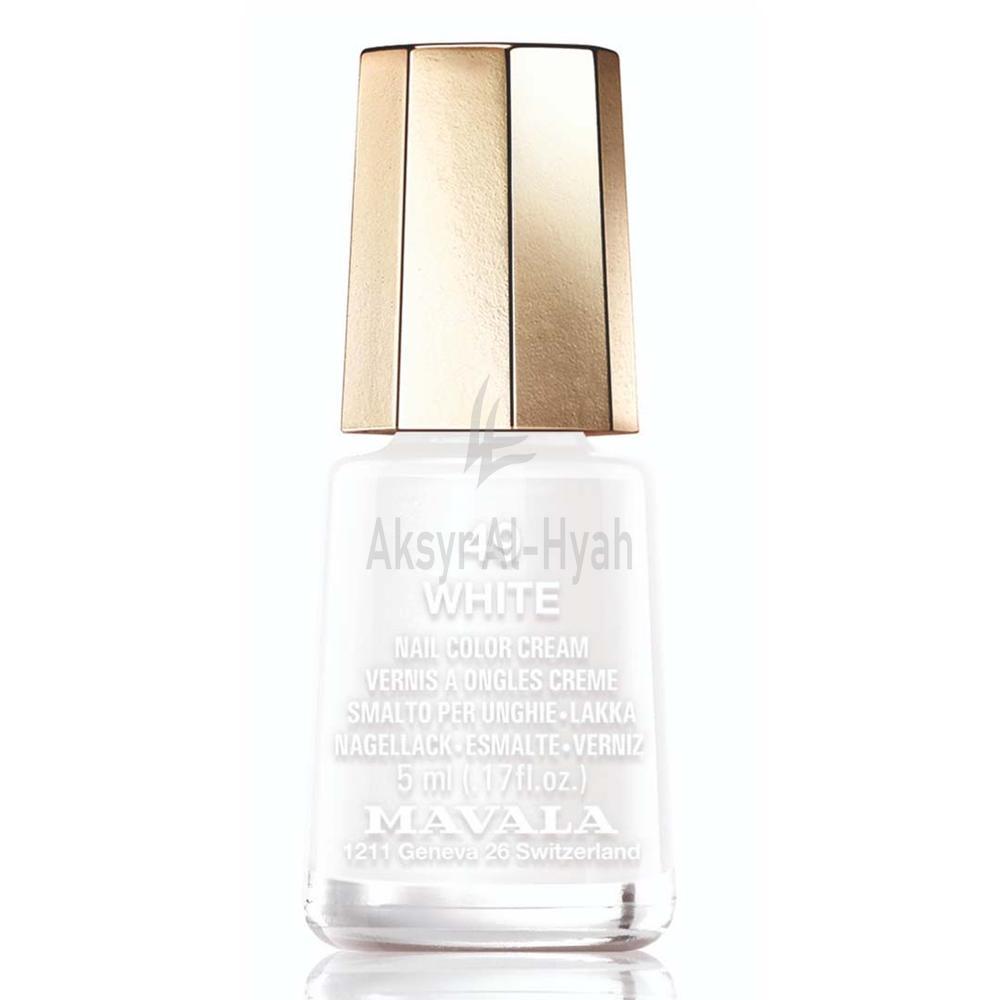 MAVALA NAIL POLISH WHITE 5ML #49