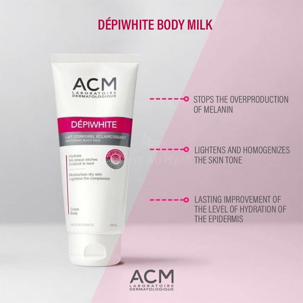 ACM DEPIWHITE WHITENING BODY MILK 200ML #14231 2