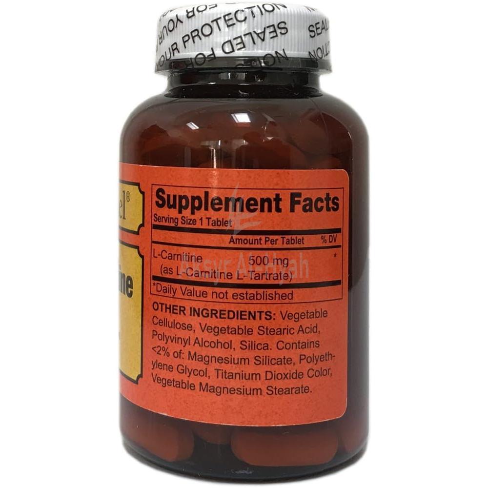 SENTINEL L-CARNITINE 500MG TAB 100'S