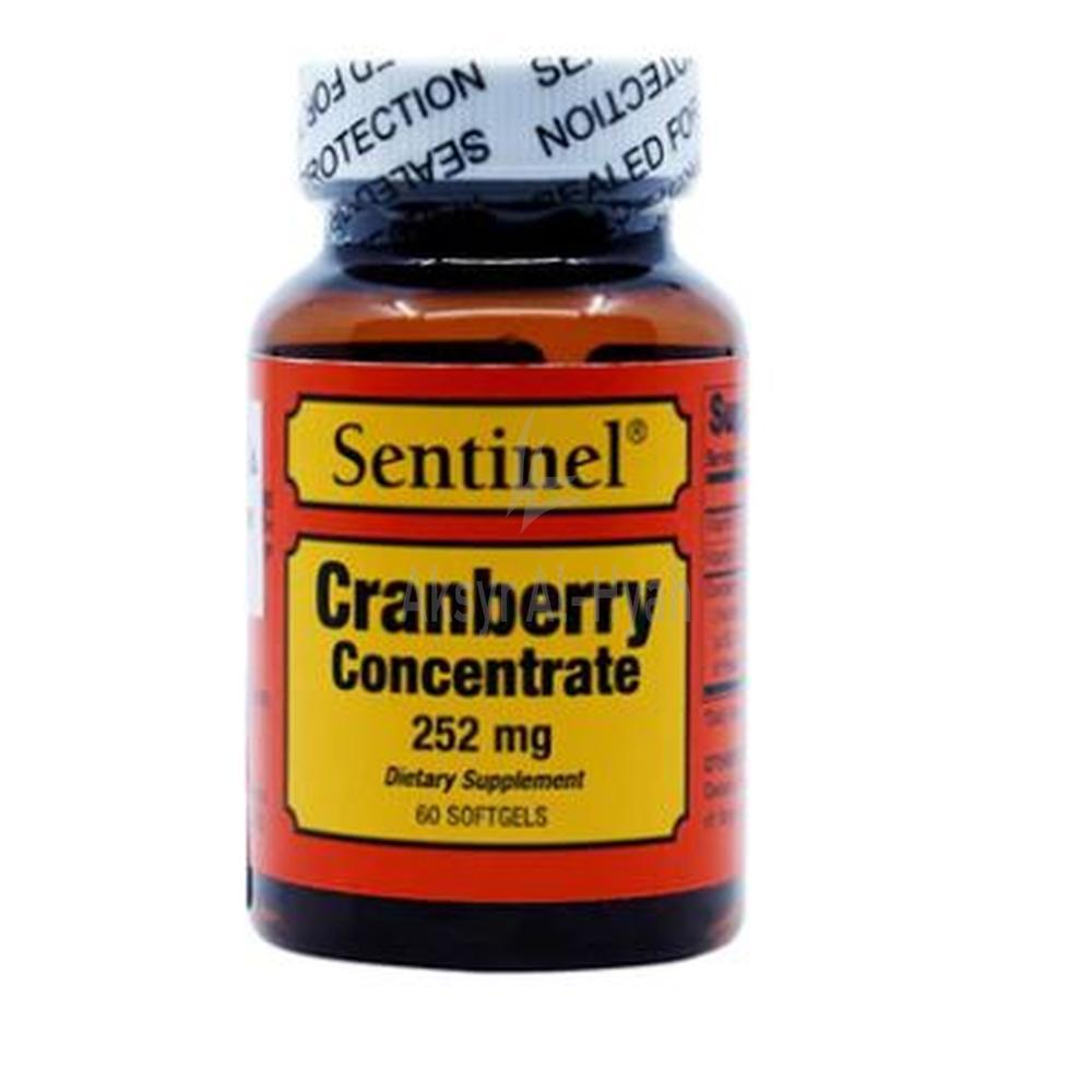 SENTINEL CRANBERRY CONCENTRATE 252MG SOFTGELS 60'S