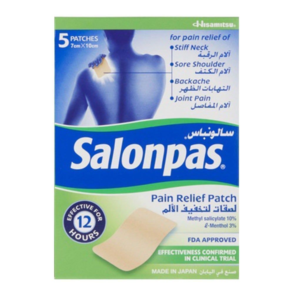 SALONPAS PAIN REL.PATCH HOT 7 X 10CM 5'S