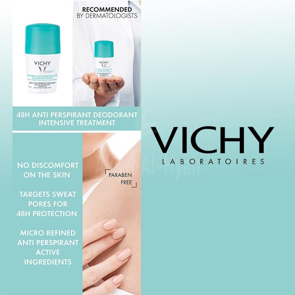 VICHY DEO.ROLL-ON ANTI-TRANS.SENS.48H 50ML(FM003429)GREEN TOP 3