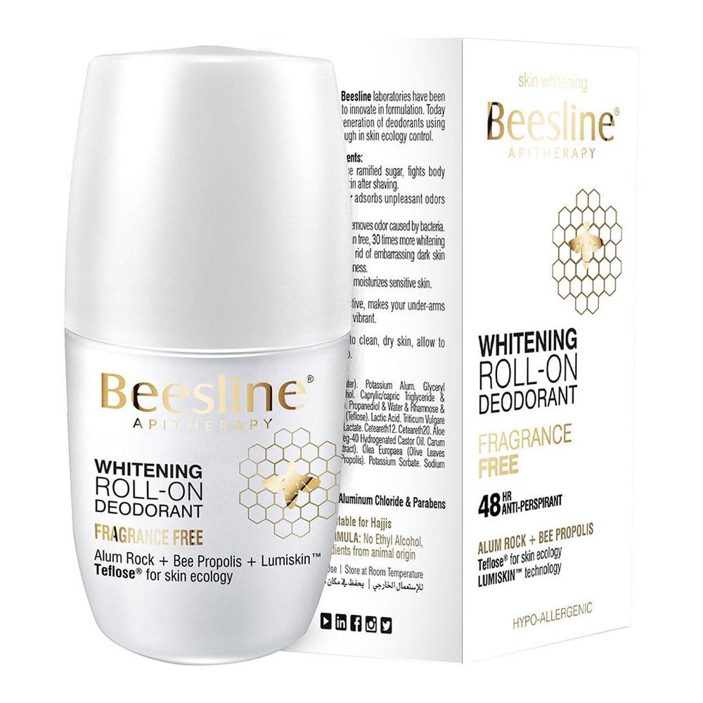 BEESLINE WHITENING FRAGRANCE FREE ROLL-ON DEODRANT 50ML #BSL110001 1