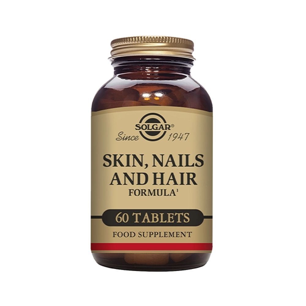 SOLGAR SKIN NAIL & HAIR VIT TAB 60'S
