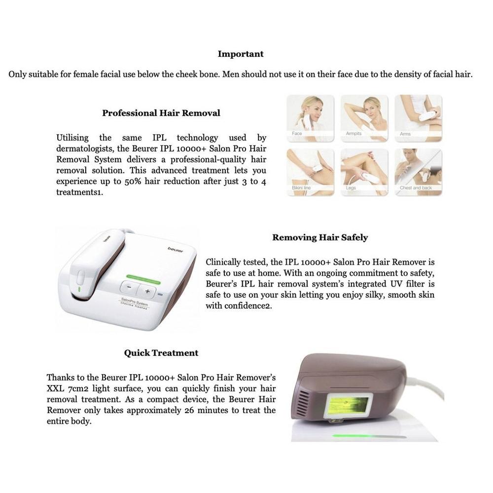 BEURER[IPL 10000+] HAIR REMOVAL 2