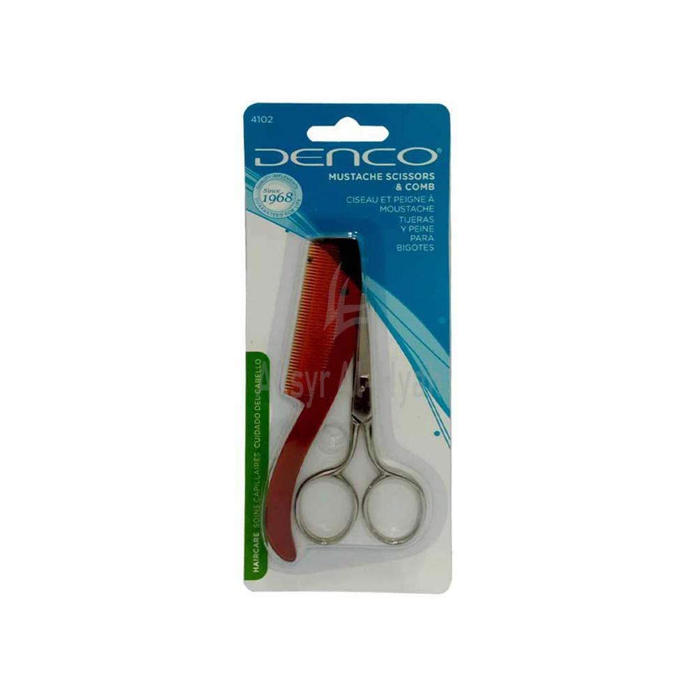 DENCO (4102) MUSTACHE SCISSORS & COMB