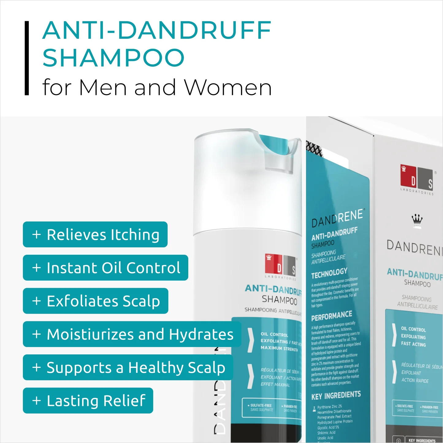 DS DANDRENE HIGH-PERFO ANTI DANDRUF SHAMPOO 205ML #11003 1