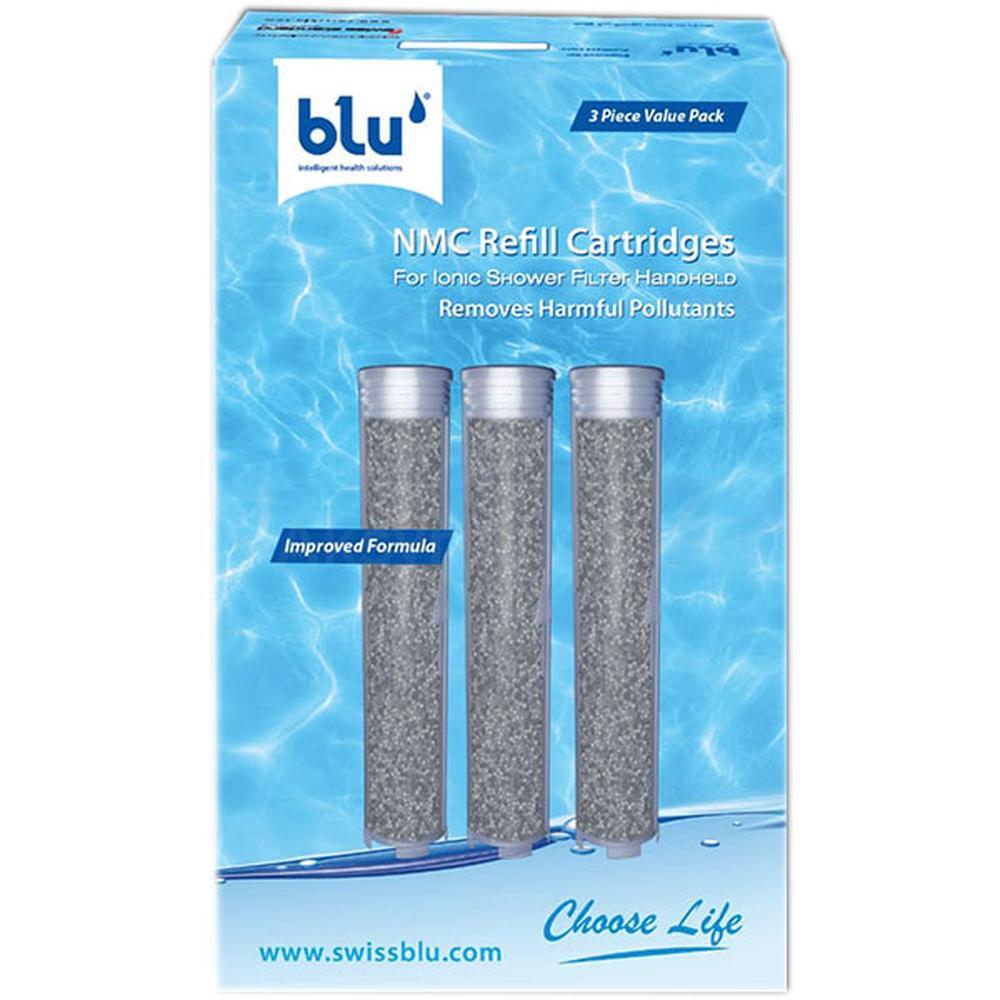 BLU IONIC POWER SHOWER FILTER REFILL CATRIDGE 3'S(NMC)