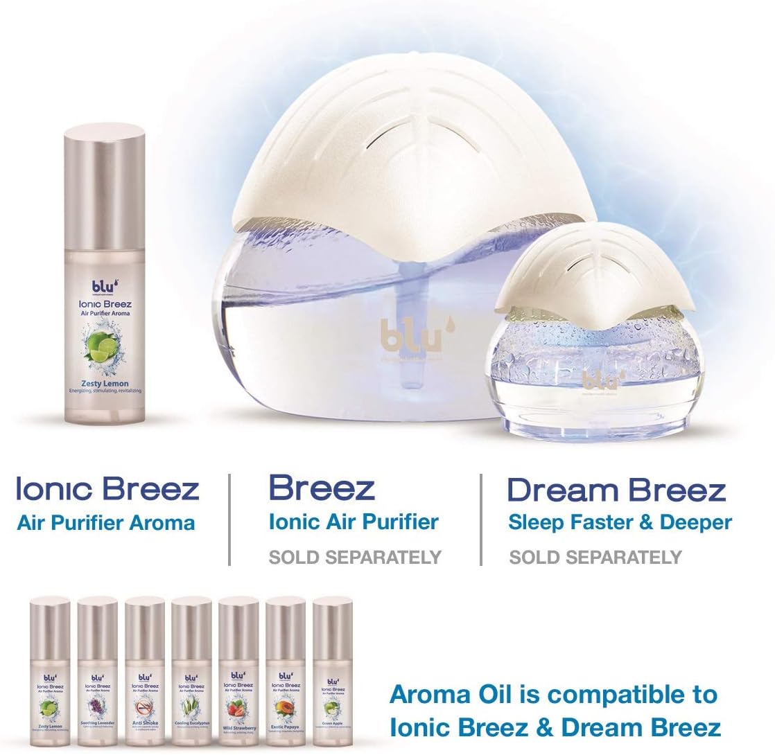 BLU IONIC BREEZ AIR PURIFIER AROMA ZESTY LEMON 100ML 2