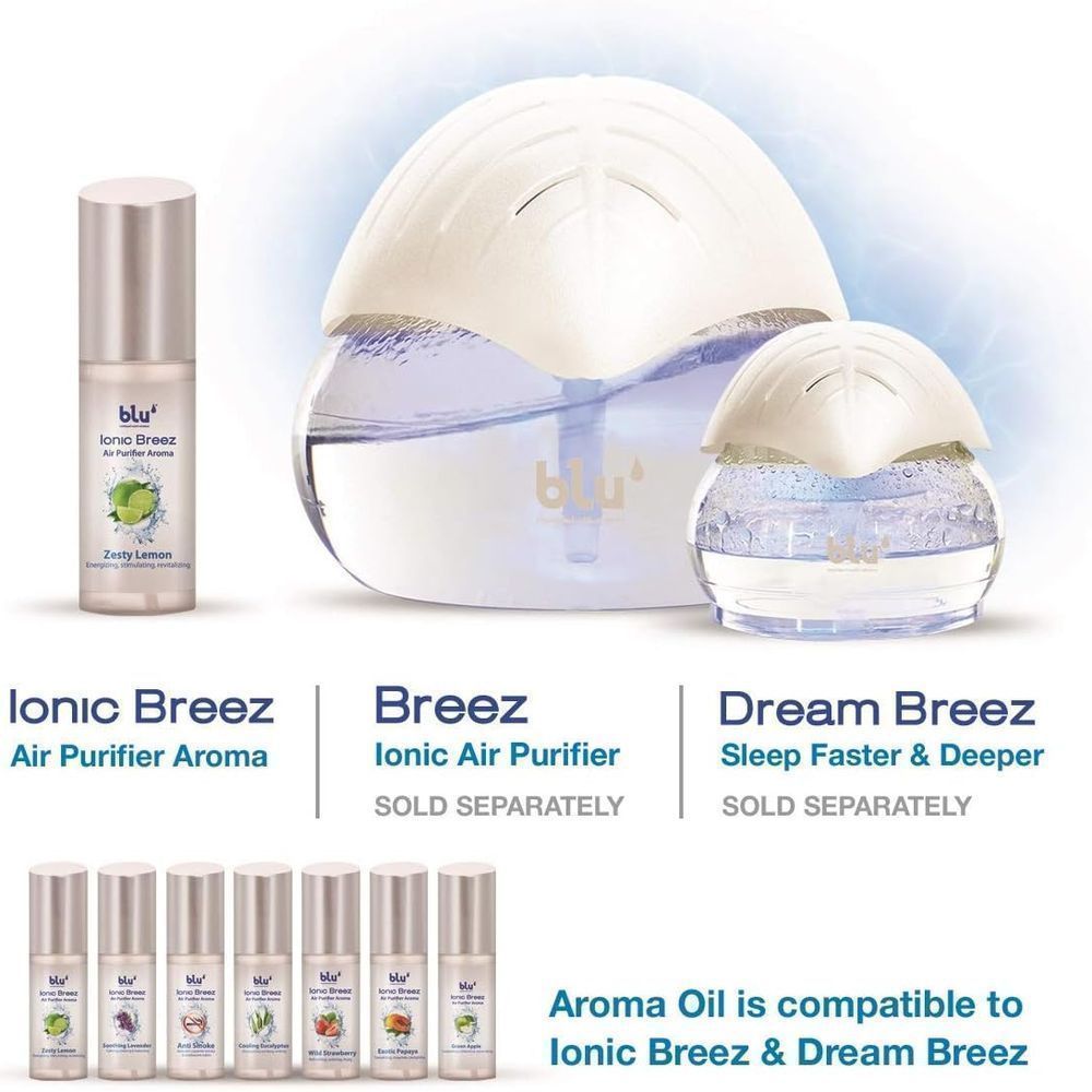 BLU IONIC BREEZ AIR PURIFIER AROMA ZESTY LEMON 100ML 5