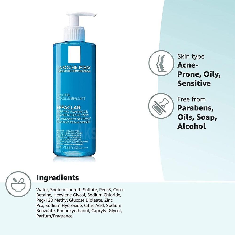 LRP EFFACLAR PURIFYING FOAMING GEL(FM0015227)400ML #28238 3