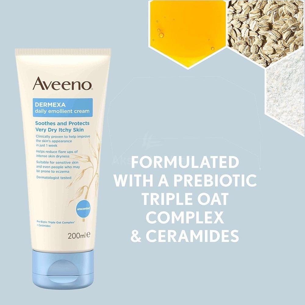 AVEENO DERMEXA SOOTHING  EMOLI CREAM 200ML #R008 2