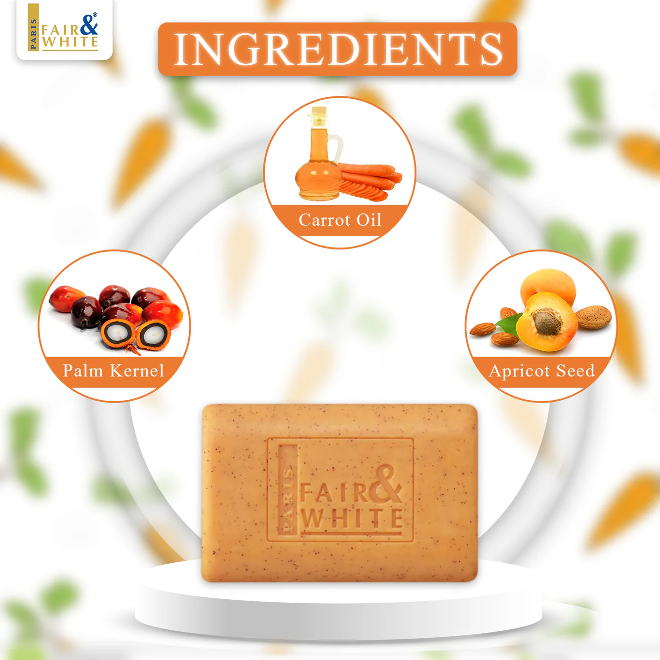 F&W CARROT EXFOLIATING SOAP 200GM