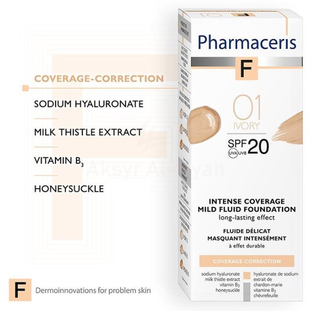 PH.ERIS MILD FLUID FOUNDATION SPF 20 IVORY CREAM 30ML #10049 2