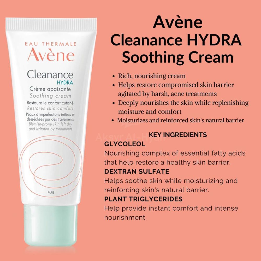 AVENE CLEANANCE HYDRA SOOTHING CREAM 40ML # 573699 5