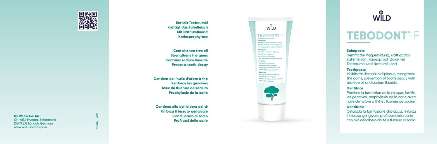 TEBODONT F TOOTHPASTE 75ML 1