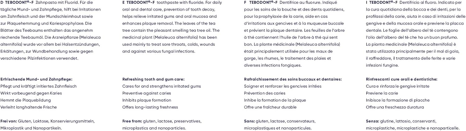 TEBODONT F TOOTHPASTE 75ML 2