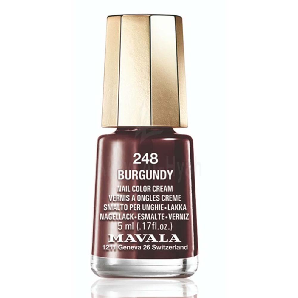 MAVALA NAIL POLISH BURGUNDY 5ML #248