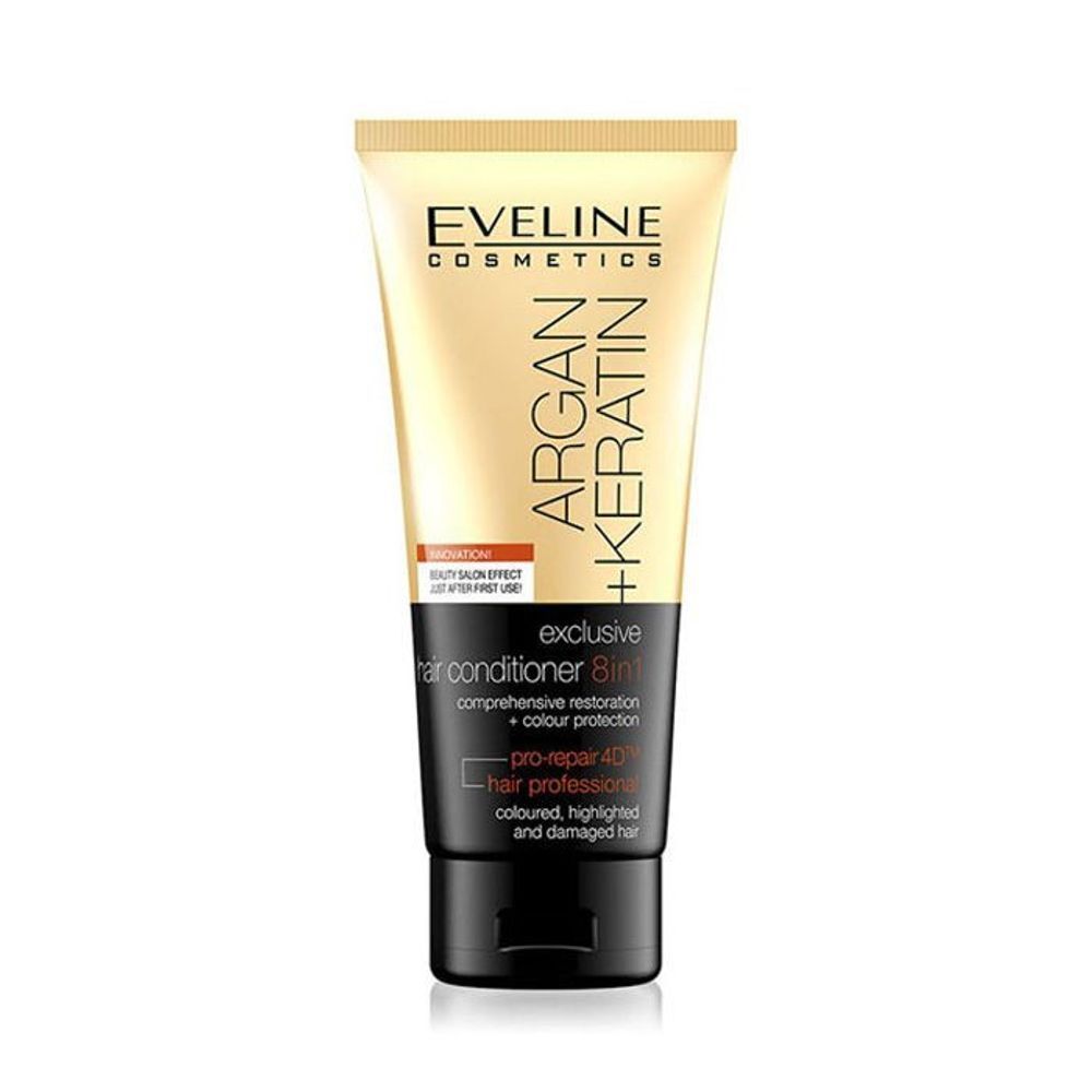 EVELINE ARGAN+KERATIN 8 IN 1 EXCLUSSIVE HAIR COND.200ML#7172 1