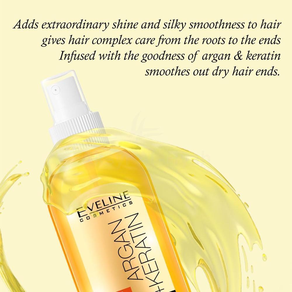 EVELINE ARGAN+KERATIN 8 IN 1 EXCLUSSIVE HAIR OIL.150ML#7127 2