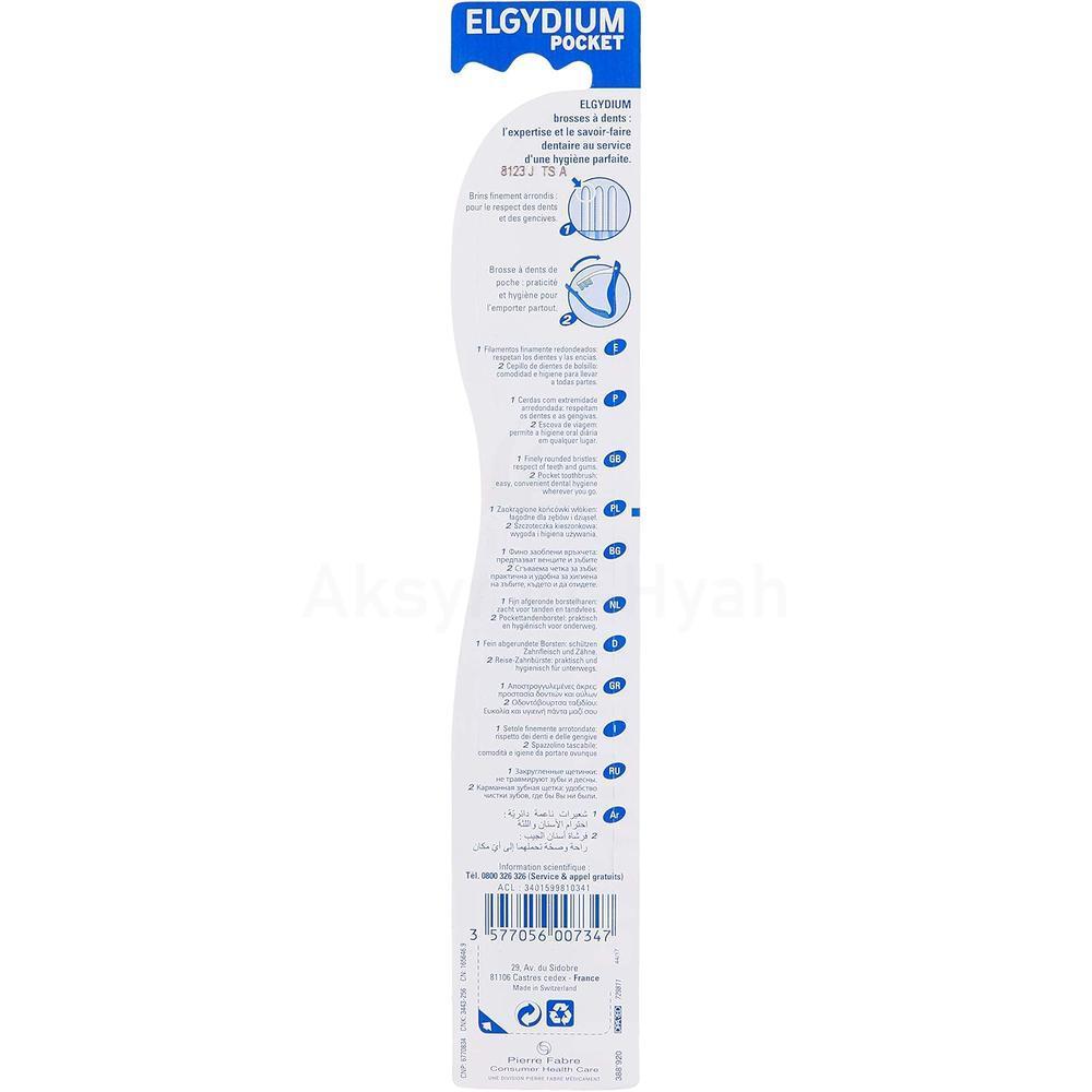 ELGYDIUM POCKET TOOTH BRUSH MEDIUM 1