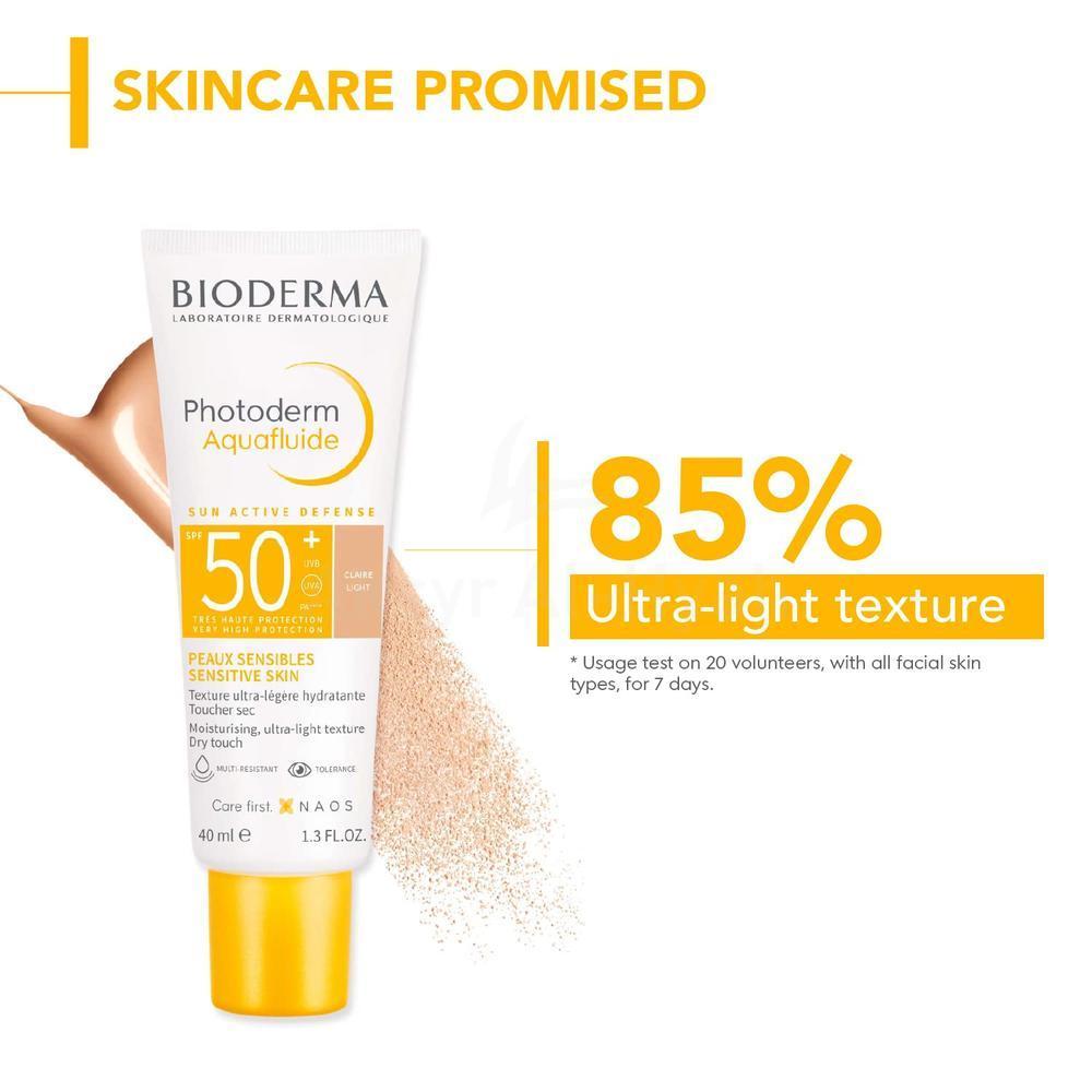 BIODERMA PH.DERM MAX SPF 50+ AQUAFLUID TINT CLAIRE LIGHT CREAM 40ML #BIO46 1