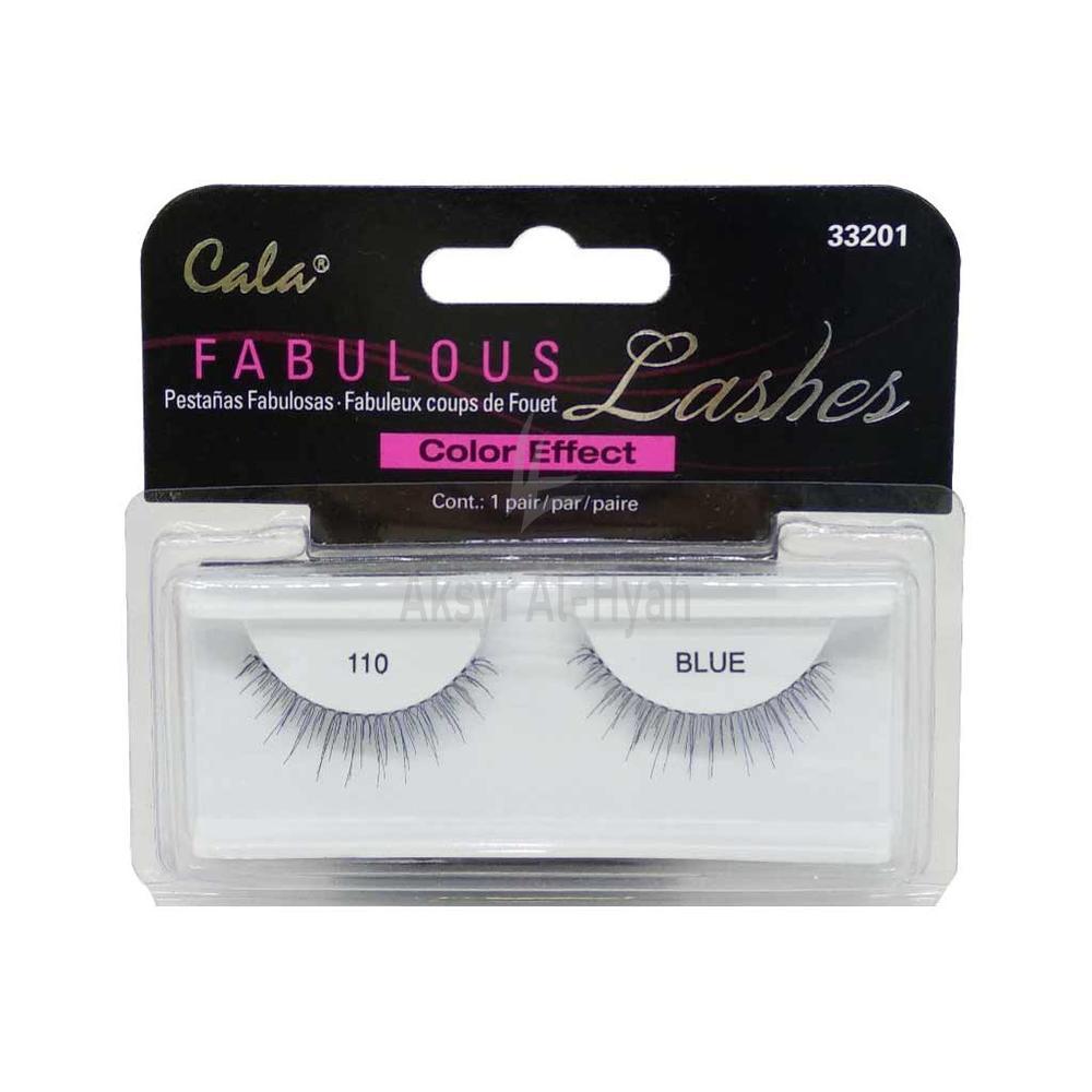 CALA(33201) COLOR EFECT LASHES BLUE BLACK