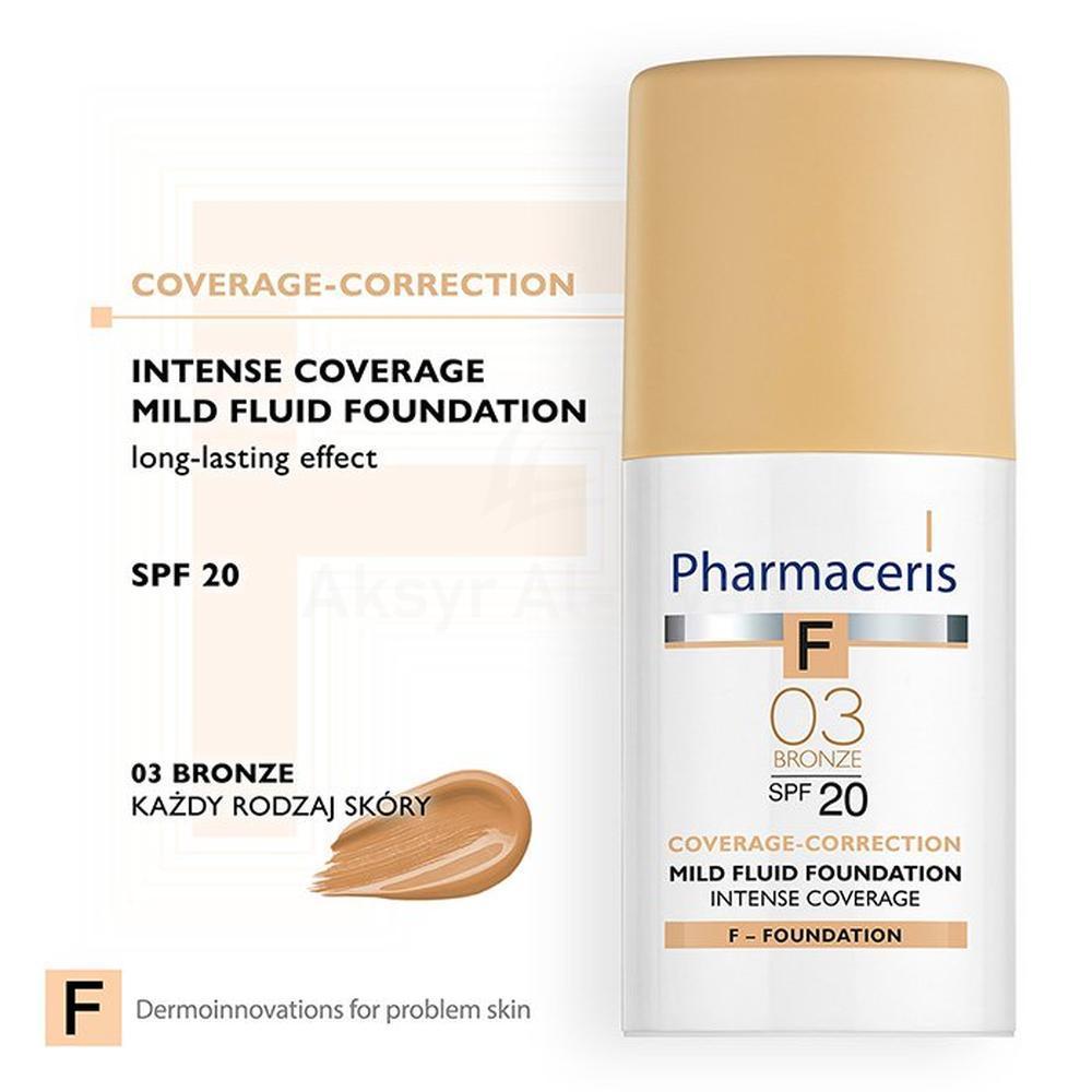 PH.ERIS MILD FLUID FOUNDATION SPF 20 BRONZE CREAM 30ML#10051 1