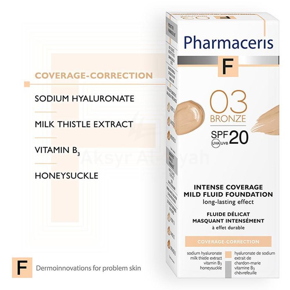 PH.ERIS MILD FLUID FOUNDATION SPF 20 BRONZE CREAM 30ML#10051 2