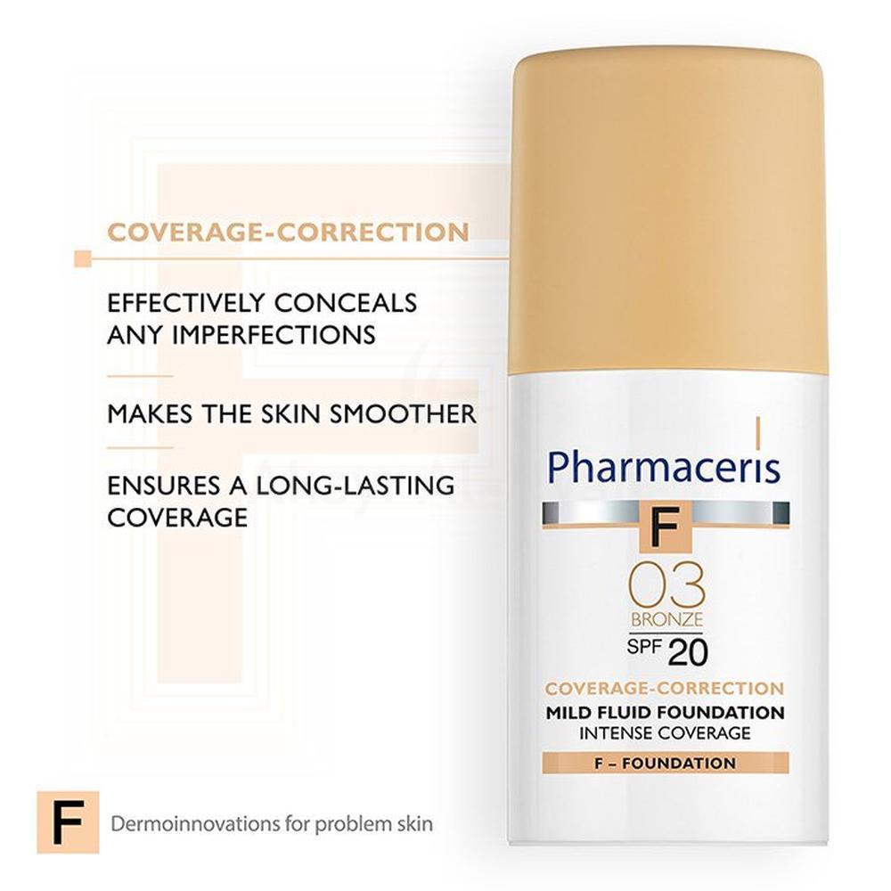 PH.ERIS MILD FLUID FOUNDATION SPF 20 BRONZE CREAM 30ML#10051 3