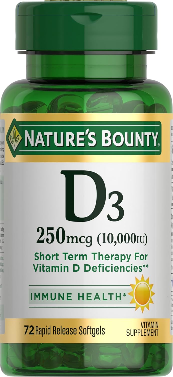 NAT.BOUNTY D3-10000IU SOFTGELS 72'S