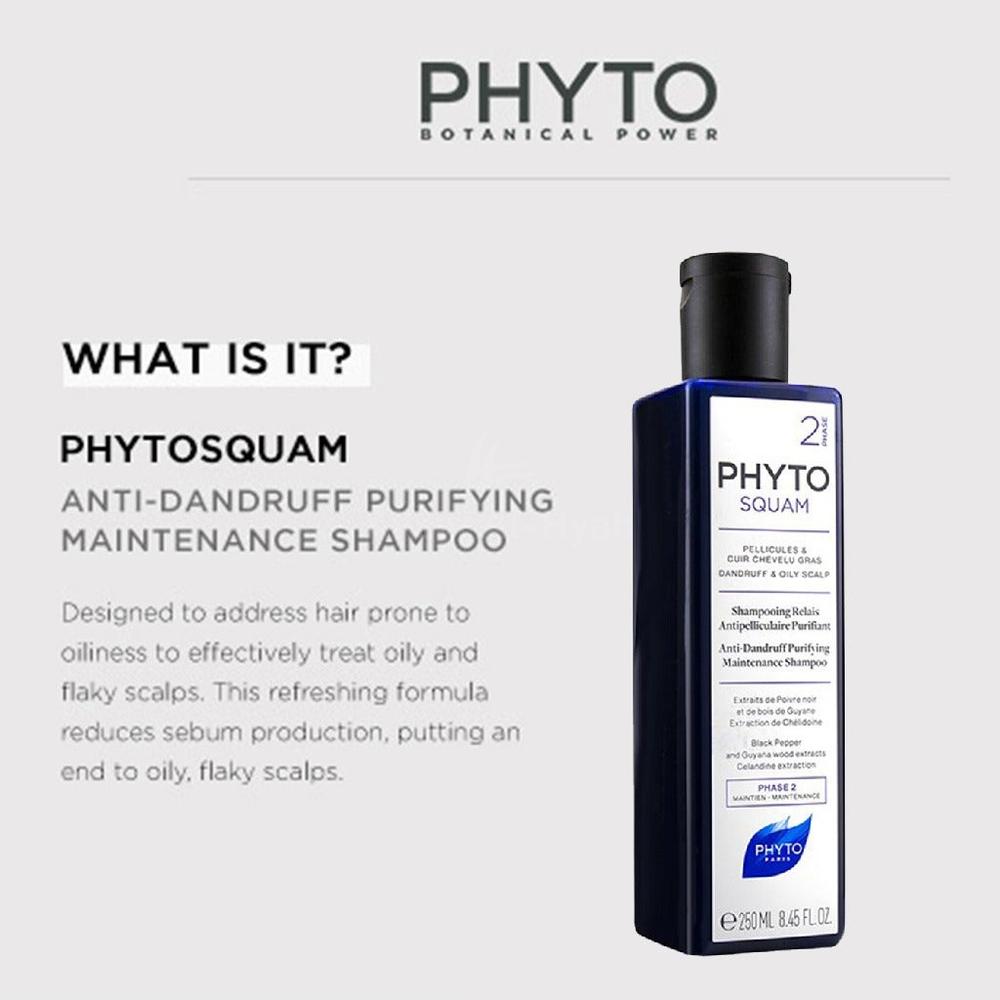 PHYTO PHYTOSQUAM ANTI-DANDRUFF PURIFYING OILY SHAMP 200ML 1