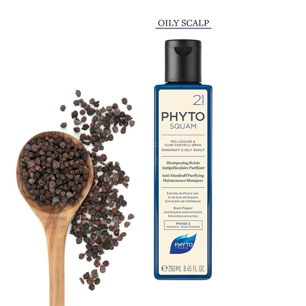 PHYTO PHYTOSQUAM ANTI-DANDRUFF PURIFYING OILY SHAMP 200ML 2