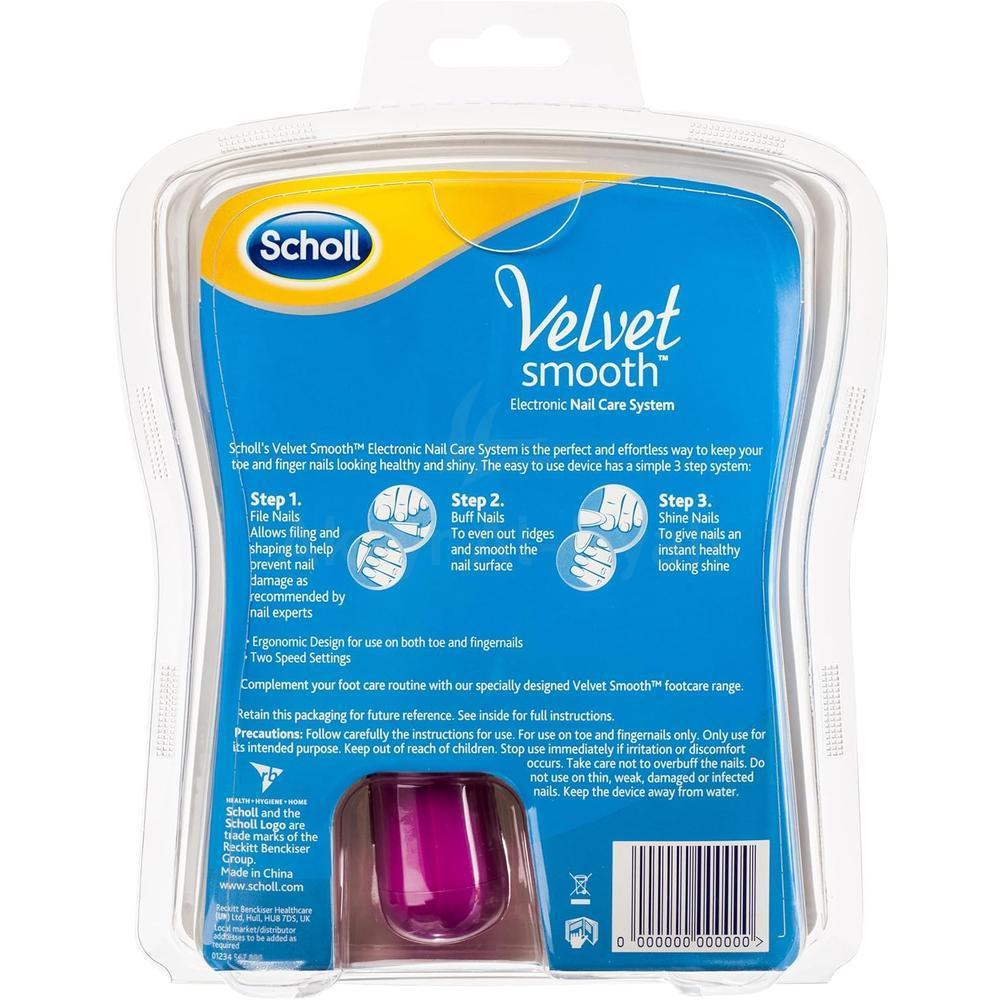 SCHOLL VELVET ELECTRONIC NAIL CARE SYSTEM