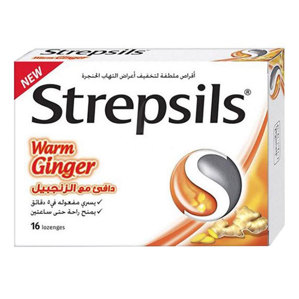STREPSILS WARM GINGER LOZENGES 16'S 6