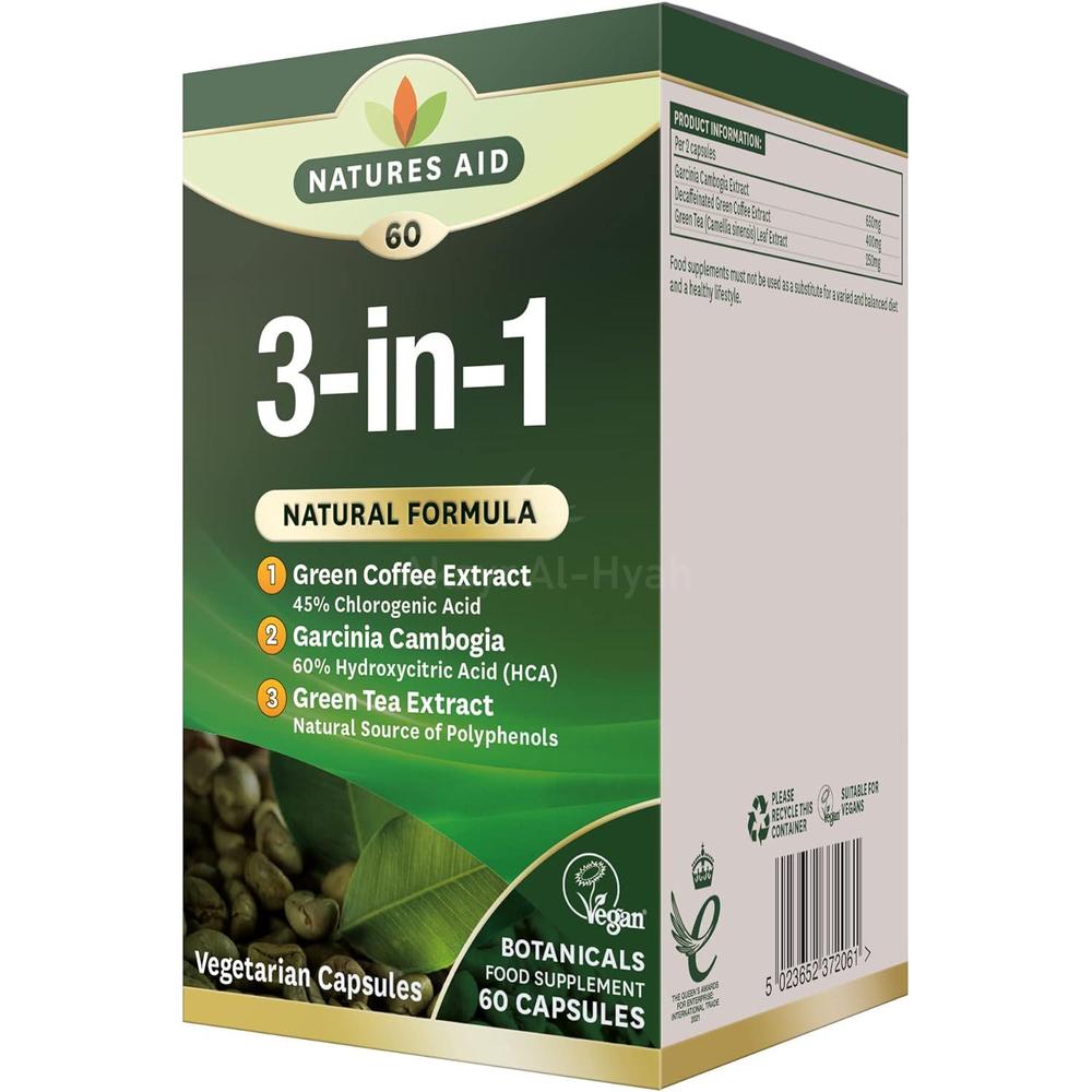 NAT.AID 3 IN 1 NAT.FORMULA  VEG.CAP 60'S