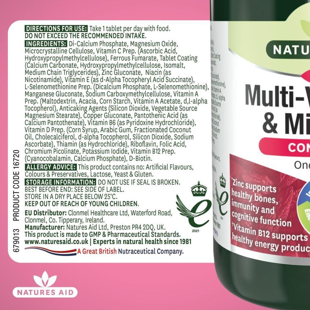 NAT.AID ONE-A-DAYS MULTI-VITAMIN & MINERALS S.GELS90'S 3