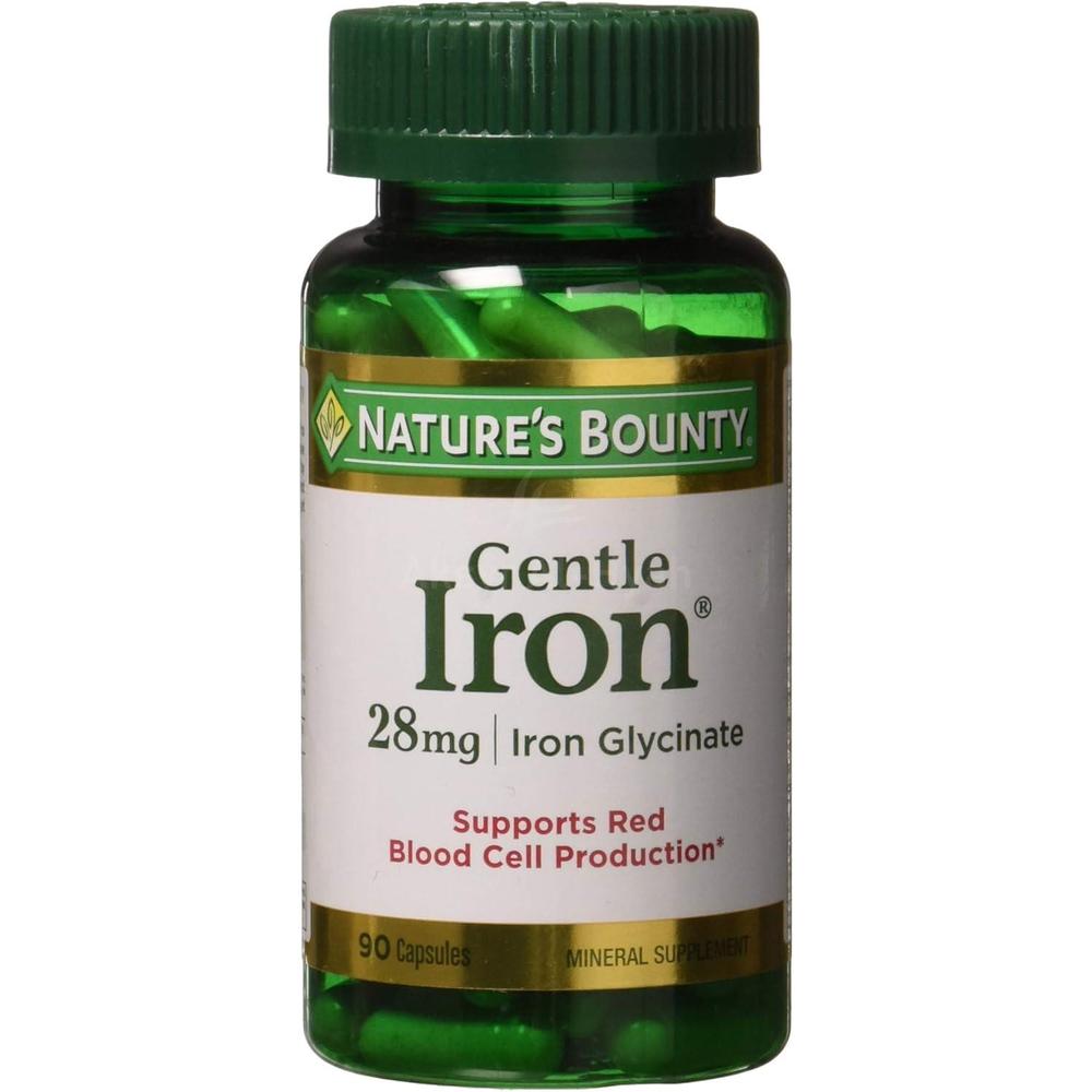NAT.BOUNTY GENTLE IRON 28MG CAP 90'S