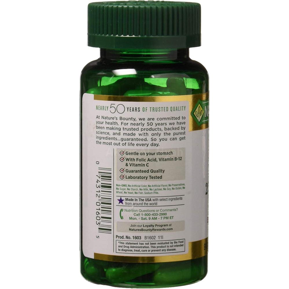NAT.BOUNTY GENTLE IRON 28MG CAP 90'S 1