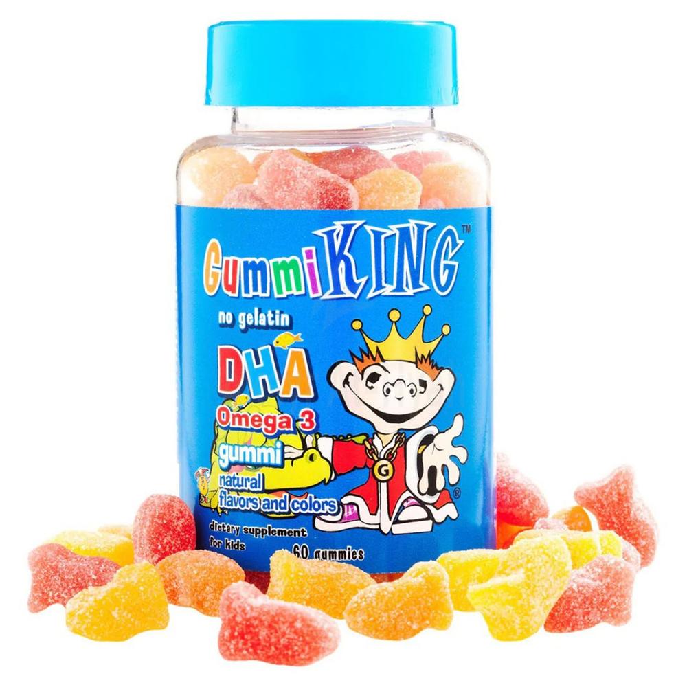 GUMMI KING DHA OMEGA 3 NAT FLAVORS&COLORS 60'S