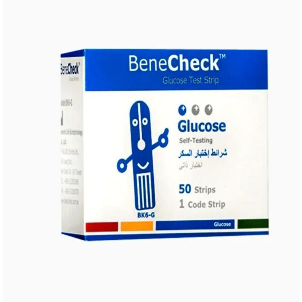 BENECHECK GLUCOSE STRIPS 50'S