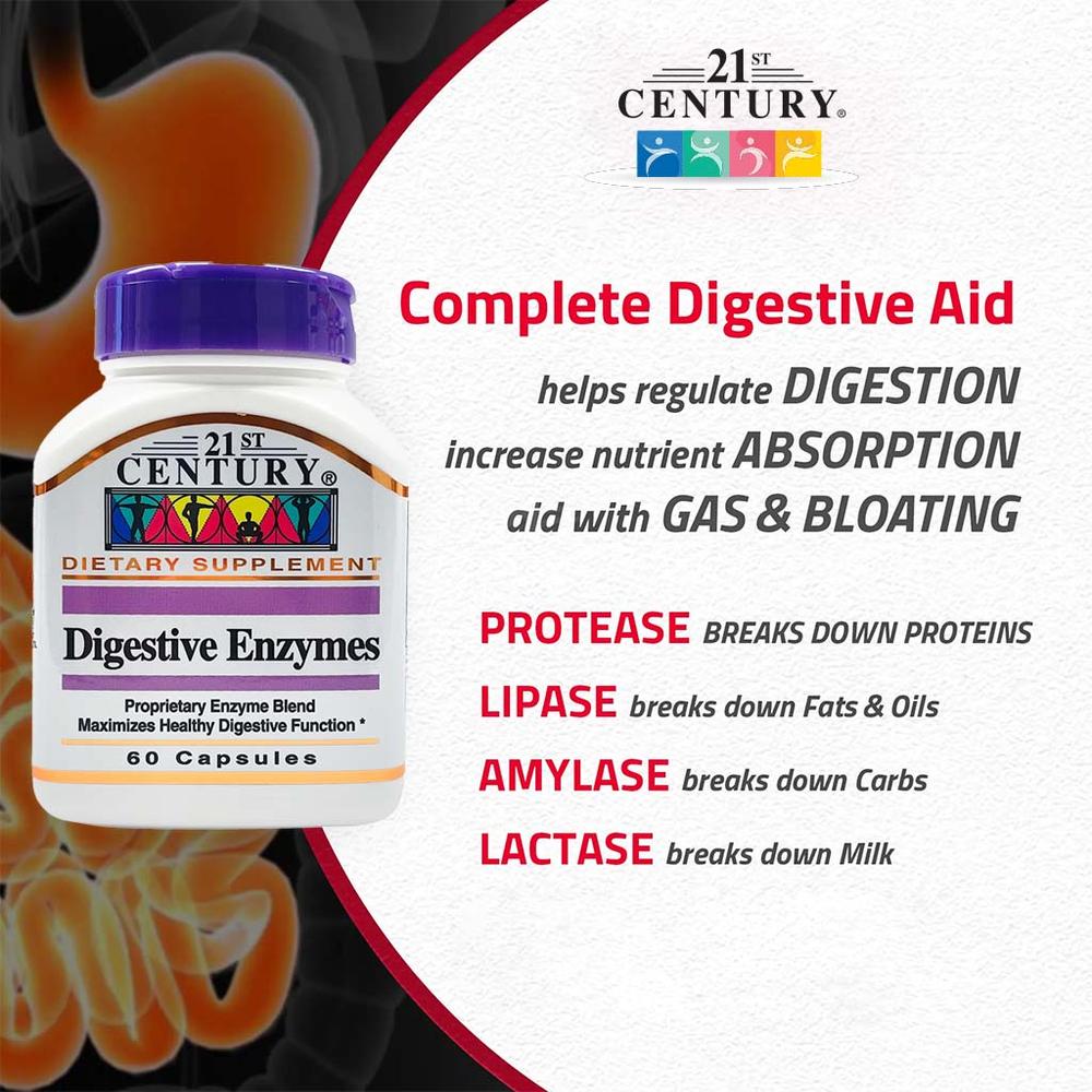 21 CH DIGESTIVE ENZYMES CAP 60'S #62605